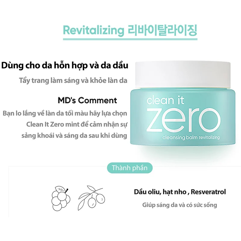 Sáp Tẩy Trang Banila Co Clean It Zero Cleansing Balm 100ml