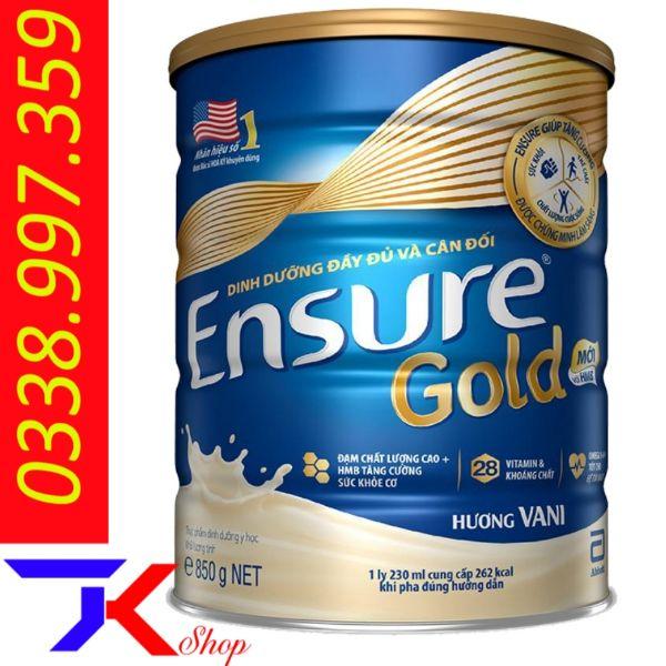Sữa Ensure Gold hương vani 850g