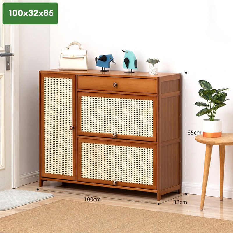 Simple shoe rack assembly, dustproof dormitory household door storage rack, door behind shoe rack, small shoe cabinet, solid wood multi-layered