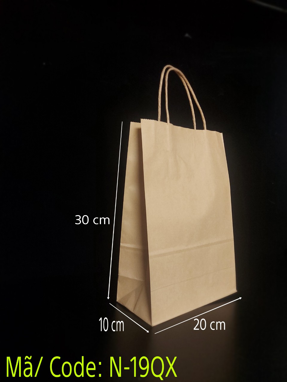 Túi giấy có quai xách đựng thực phẩm ( 50 túi )