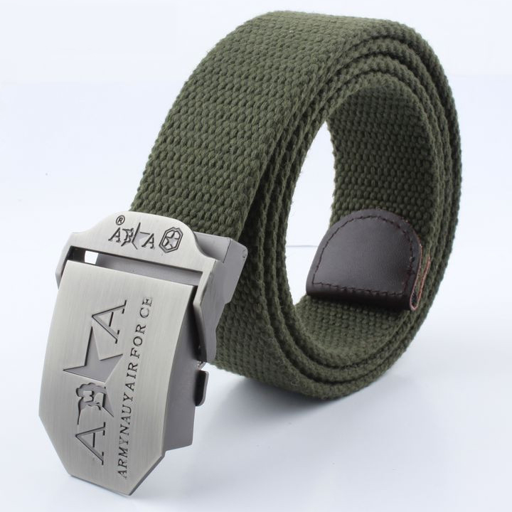 Thắt lưng vải dù canvas mặt khóa Armynauy