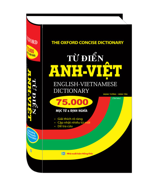 Từ điển Anh Việt 75000 mục từ và định nghĩa (bìa cứng)
