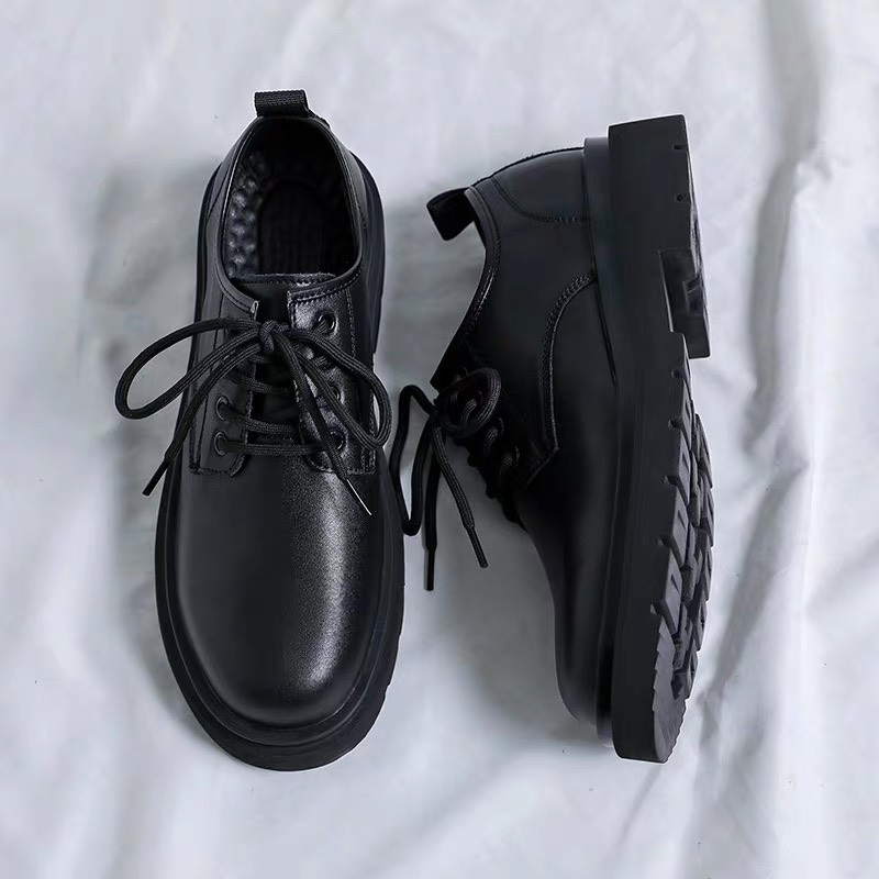 Giày boots da- Giày đốc nam cổ ngắn phong cách trẻ trung