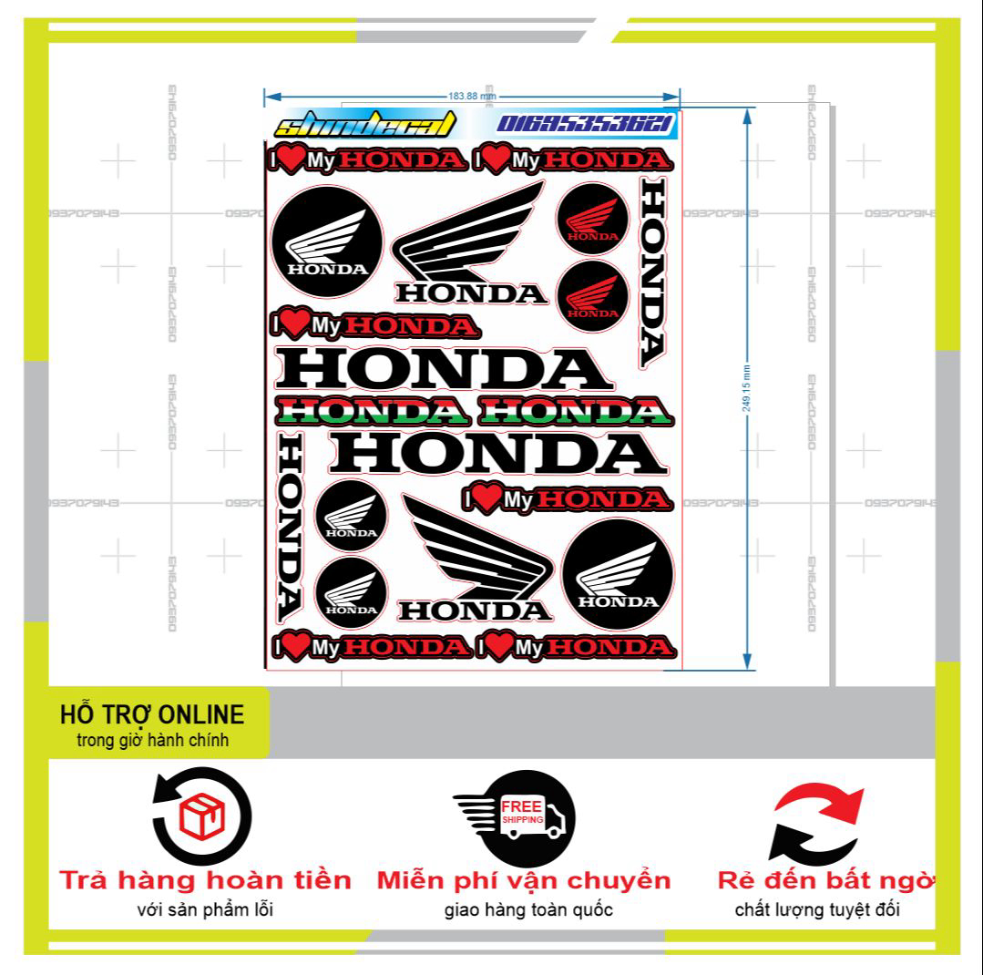 Logo sticker honda 05