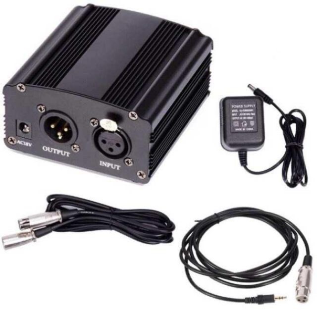 COMBO MIC THU ÂM TAKSTAR K320 VÀ NGUỒN 48v