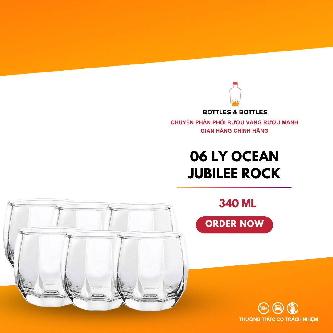 Ocean Jubilee Rock Glass Cup 340ml