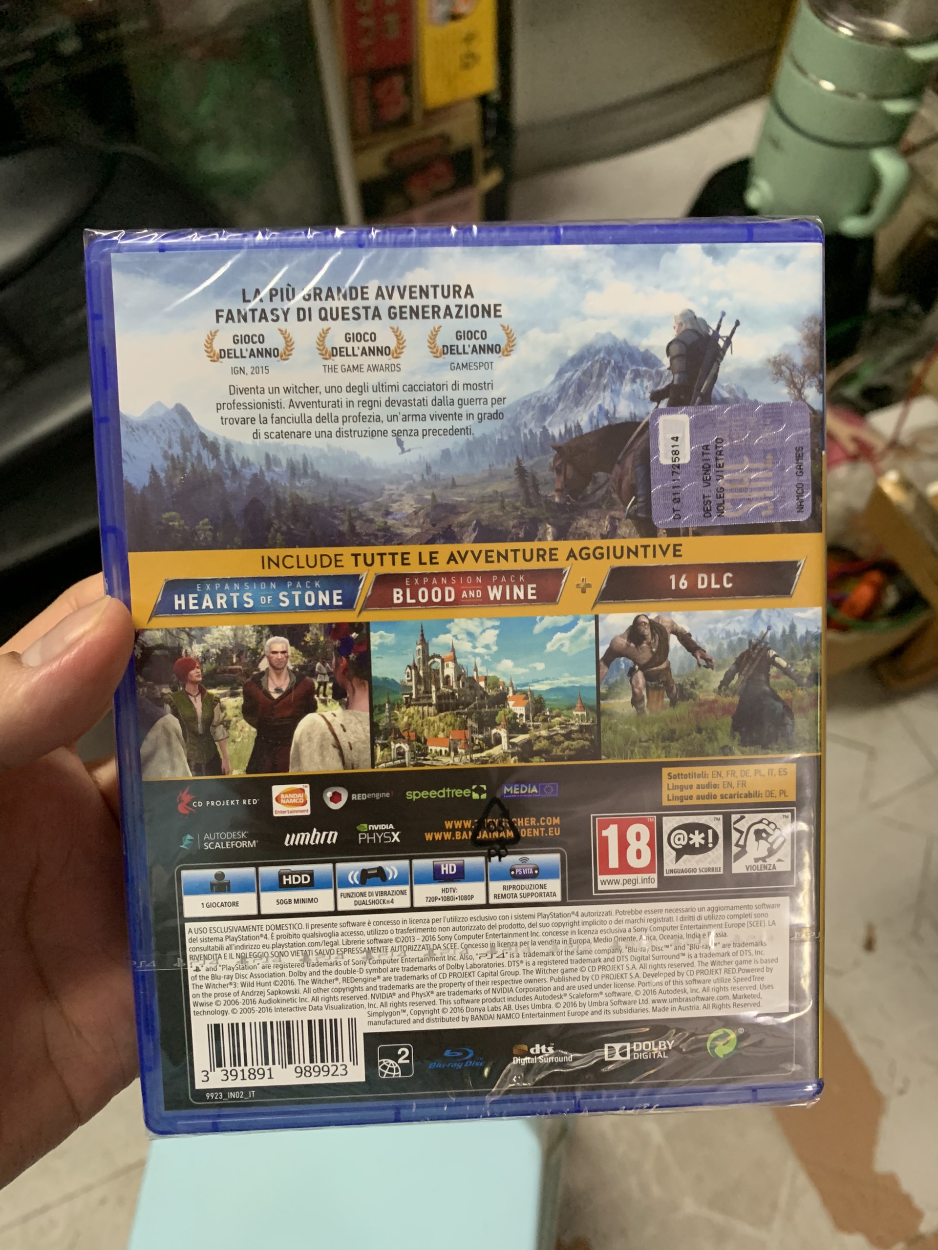 Đĩa Game Ps4 The Witcher 3 Wild Hunt Complete Edition