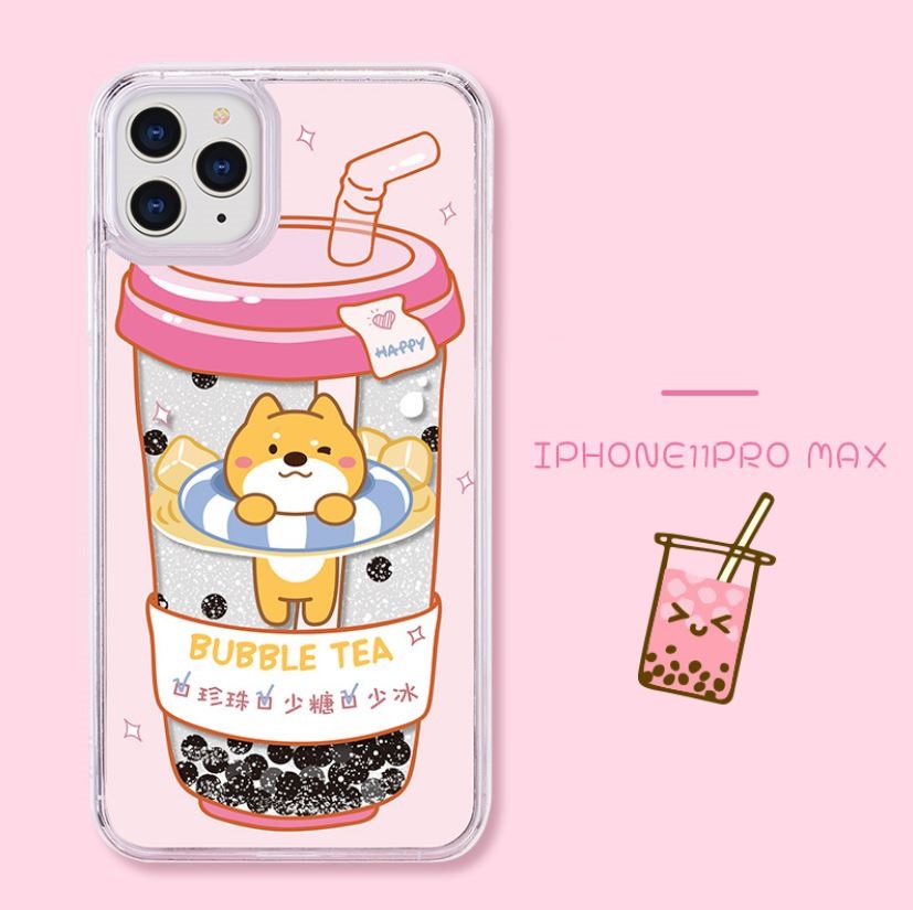 [HCM]Ốp lưng hình trà sữa 3D Cho Iphone 11
