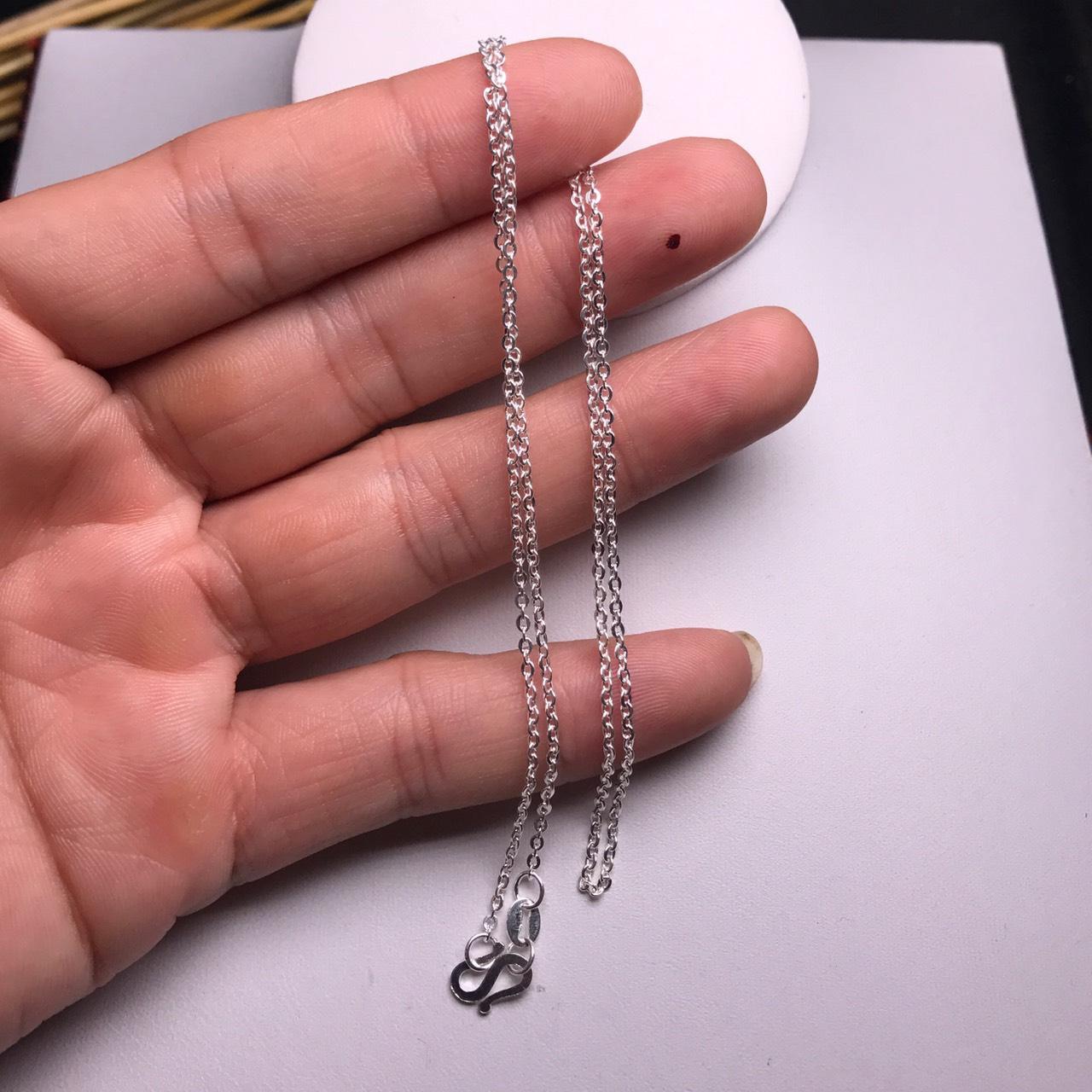 Dây chuyền bạc ta móc xích dài 45cm