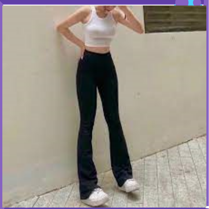 Quần legging Quần ống loe legging nữ ôm ống loe vải uni co giãn 4 chiều tạo cảm giác thoải mái khi mặc Xưởng may TIENTHAO