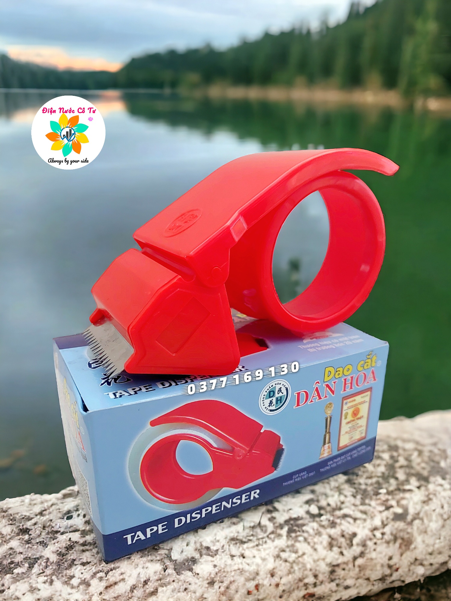 1 cuộn băng keo 5F 100Yard - băng keo dán thùng dán carton