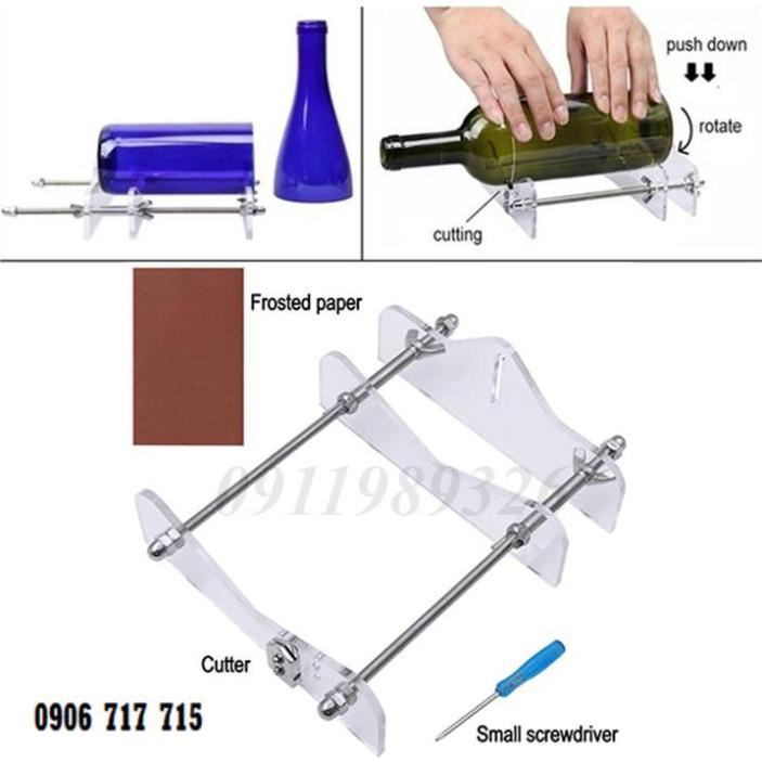 Máy cắt chai thủy tinh, Bộ dụng cụ cắt chai thủy tinh DIY trang trí _TKDN