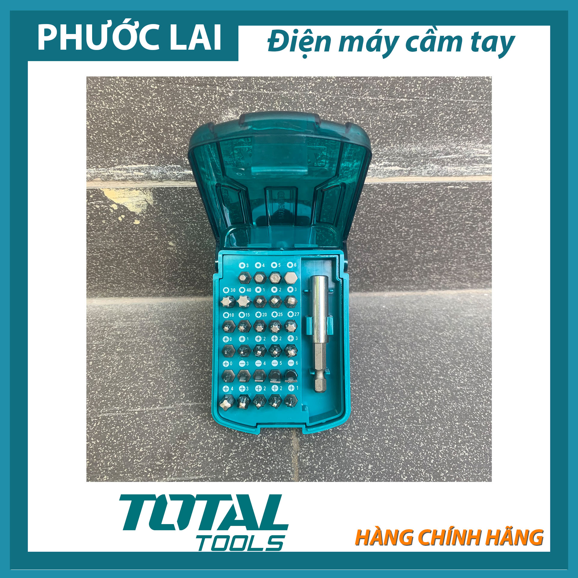 Bộ 30 mũi bắt vít 25mm (Chính Hãng) TOTAL TACSD10306