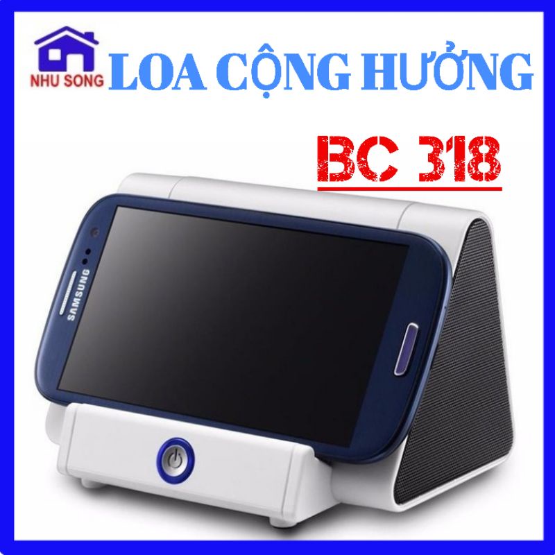Loa cộng hưởng bc 318 ko kết nối dây - đặt điện thoại lên là nghe