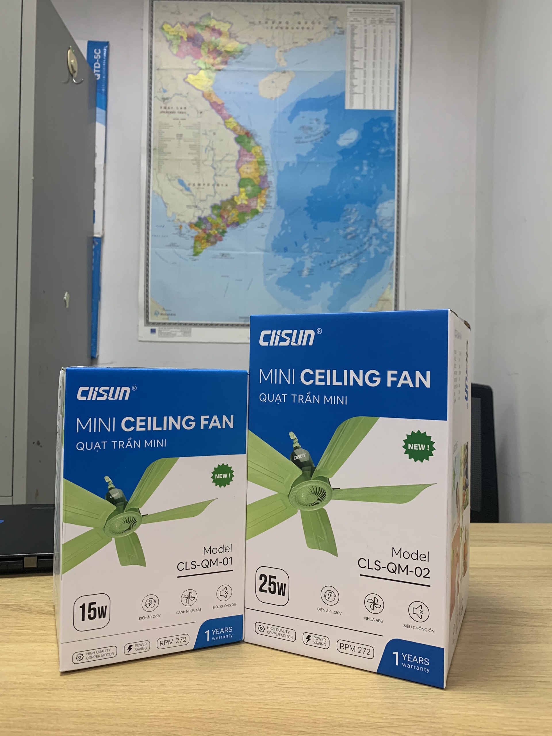 Quạt trần mini Clisun 25W