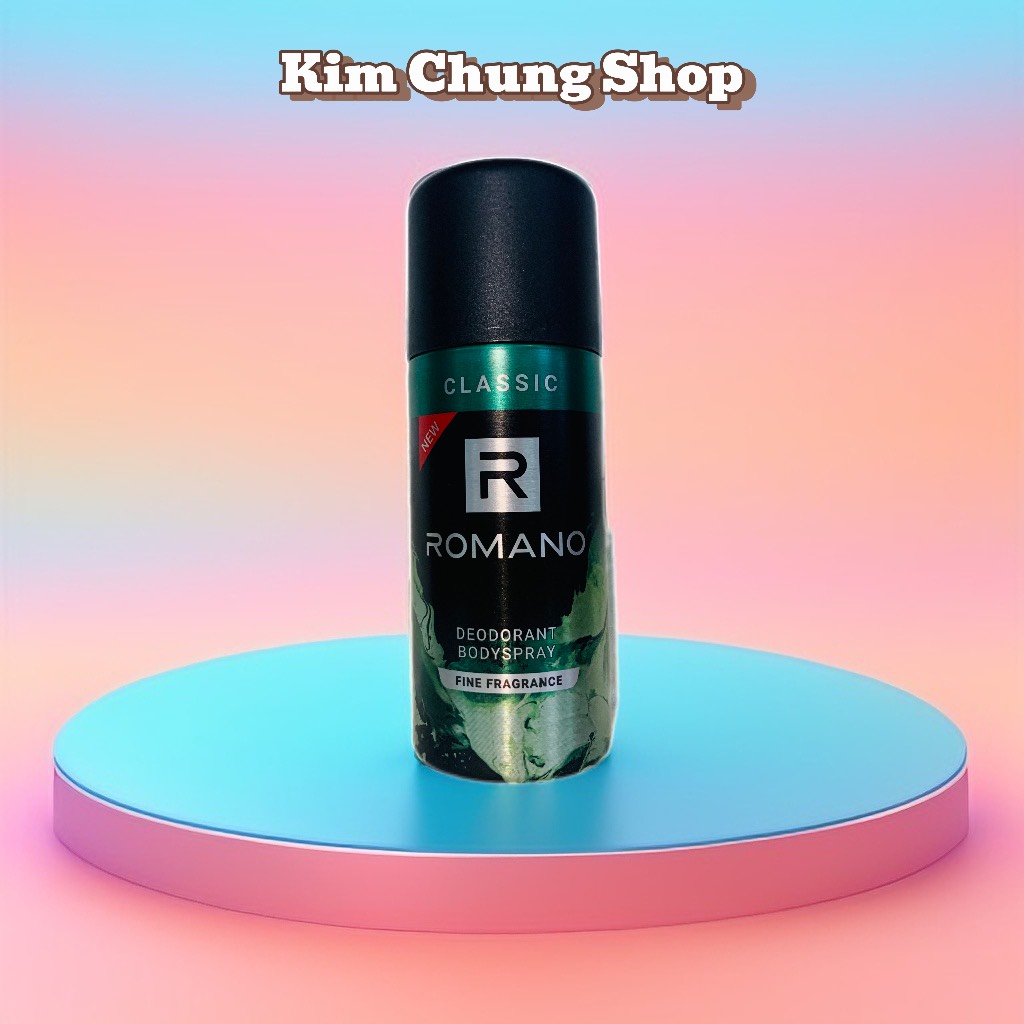 Xịt khử mùi toàn thân Romano 150ml