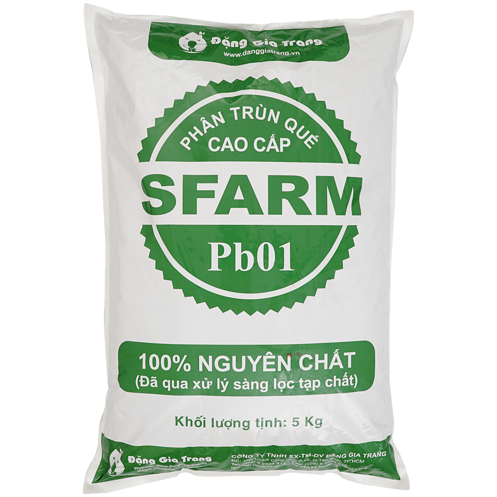 Phân Trùn Quế Sfarm Phân Hữu Cơ Sạch Bao 5kg (PSF-001-05KG)