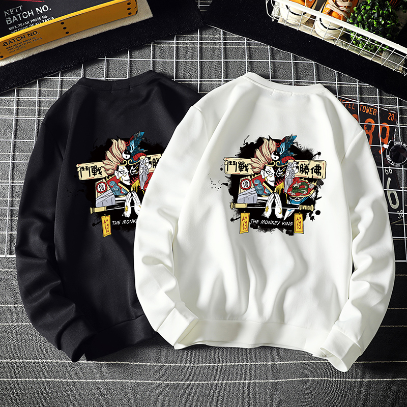 [VIDEO THẬT] Áo nỉ bông Sweater Monkey King unisex 2 màu (nam nữ đều mặc được)