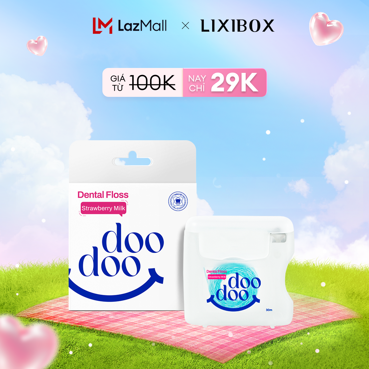 [TƯNG BỪNG ĐẠI LỄ] Chỉ Nha Khoa doodoo Dental Floss 30m