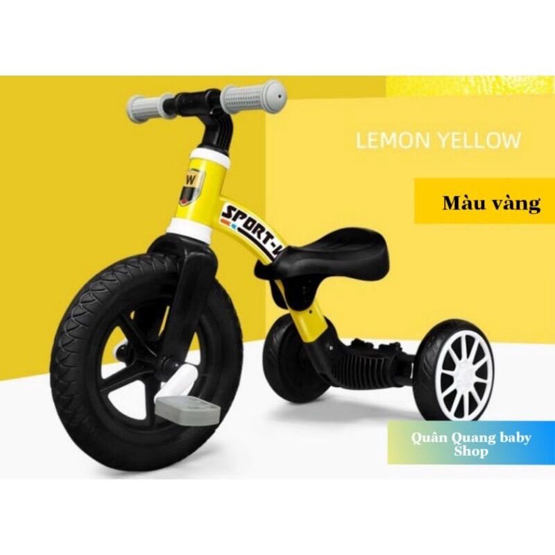 Xe 3 bánh kiêm xe chòi chân cho bé 1-4 tuổi Sport WD207