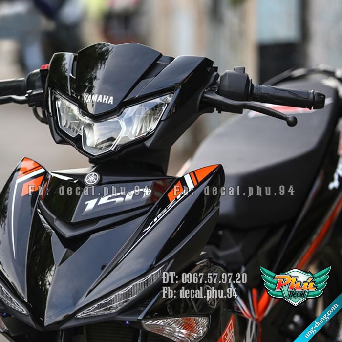 Tem rời EX 150 Y15 đen cam (P)