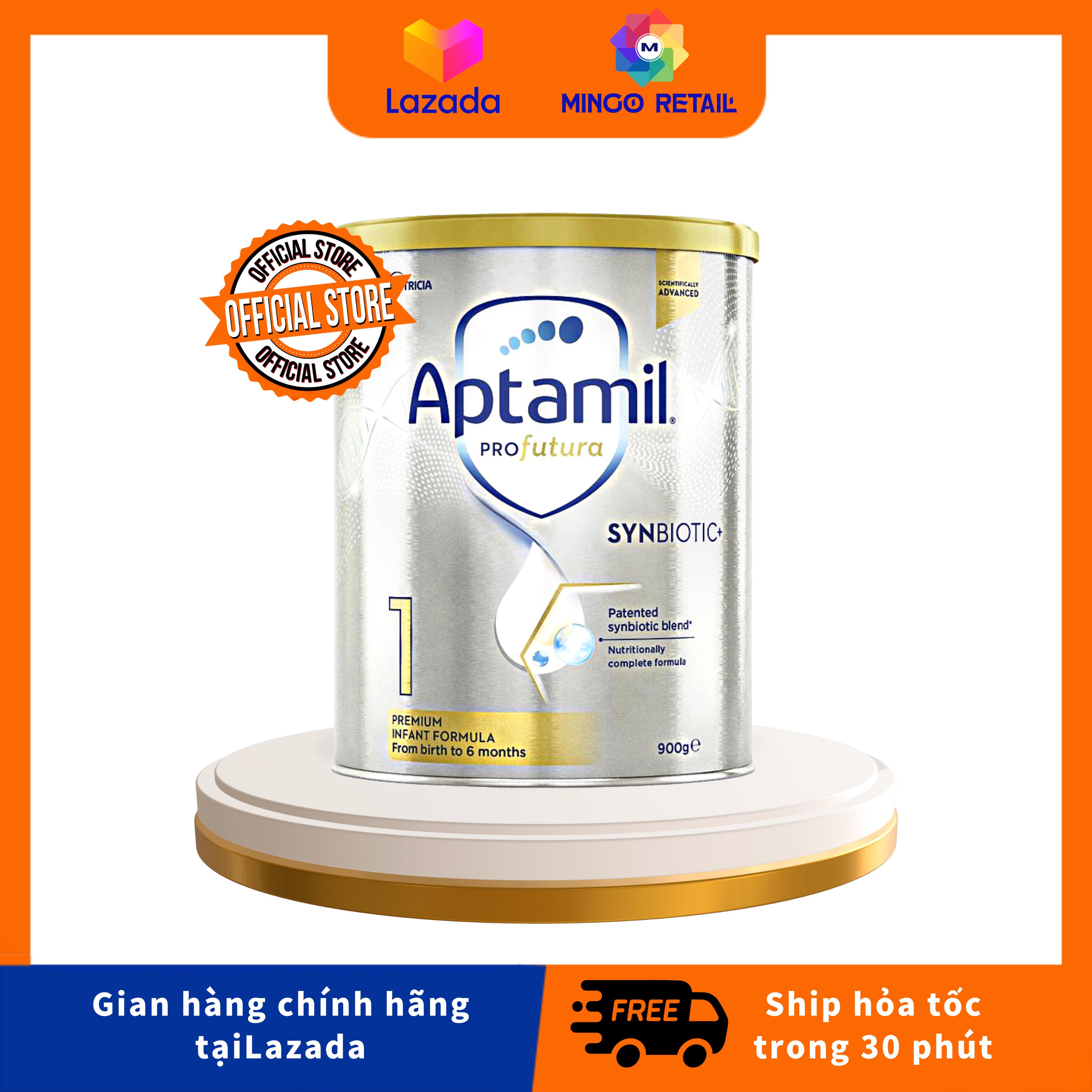 Sữa công thức Aptamil Profutura Úc số 1 900g 0 - 6 tháng - Nhập khẩu Úc