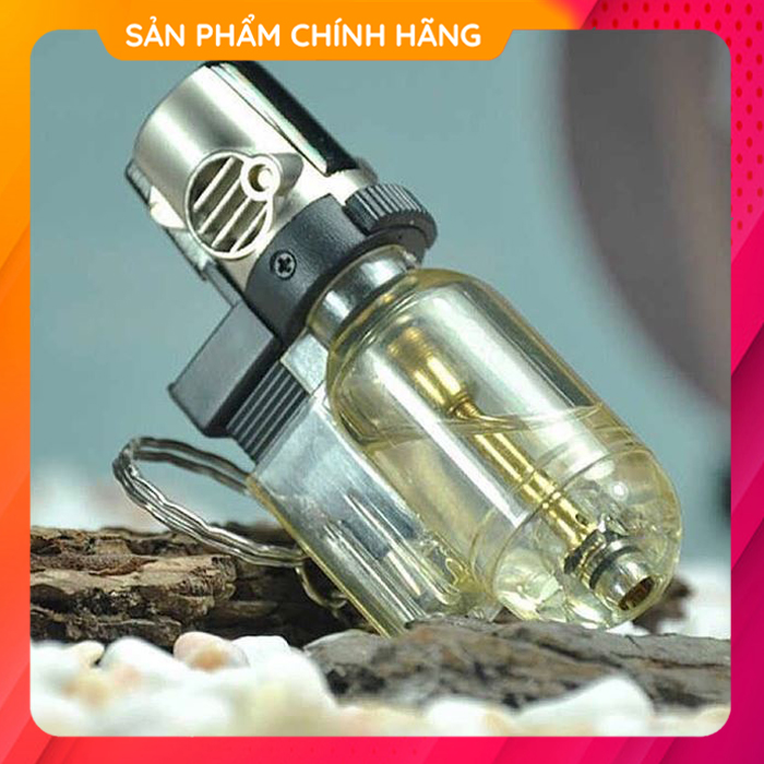 Hộp Quẹt Bật Lửa Khò Dùng Gas Guang Có Nắp Bật Kiêm Móc Khóa
