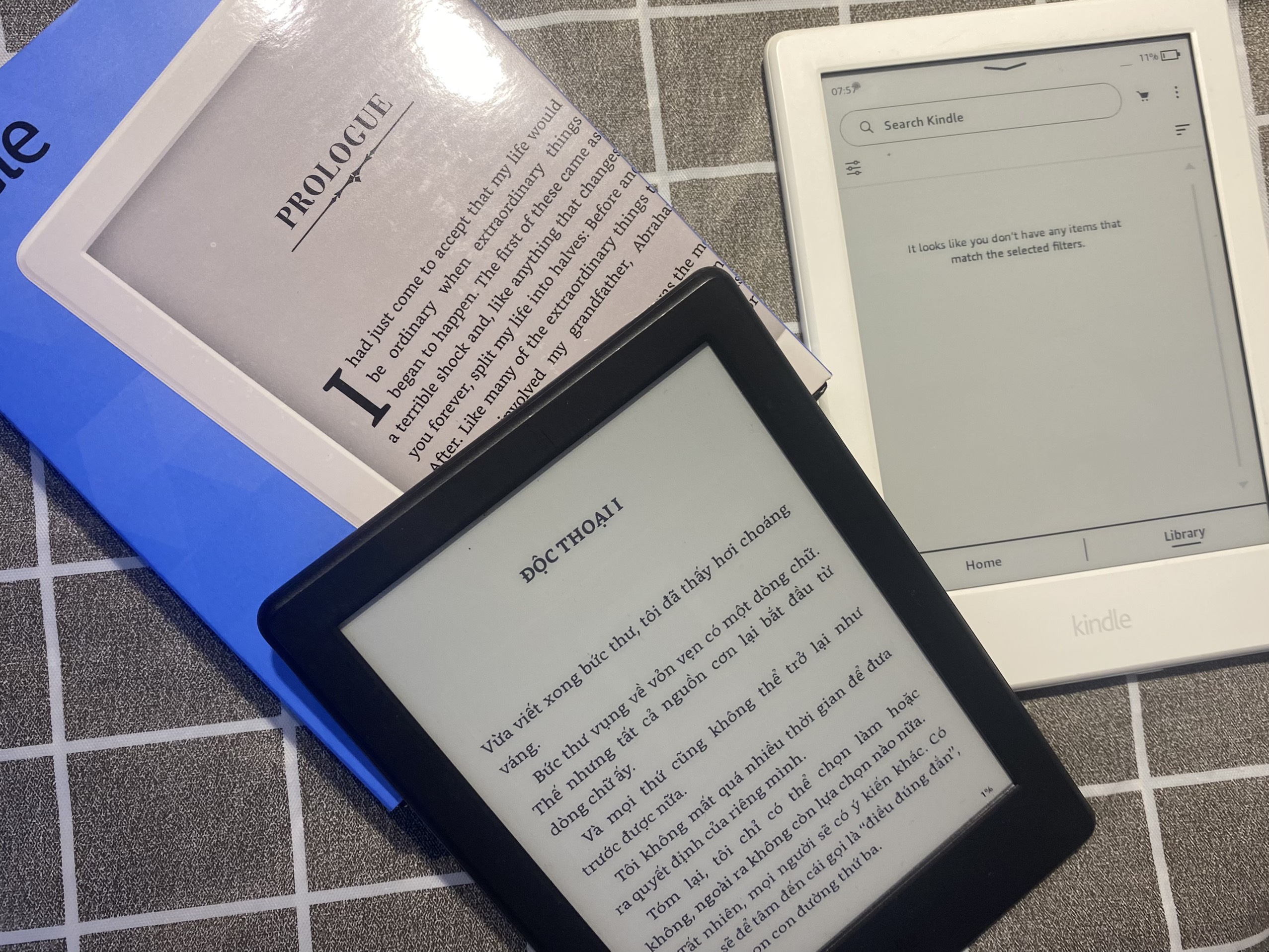 Máy đọc sách Kindle Basic 7th, 8th, 10th không/có đèn nền, độ nét 167PPI, BẢO HÀNH 1 THÁNG
