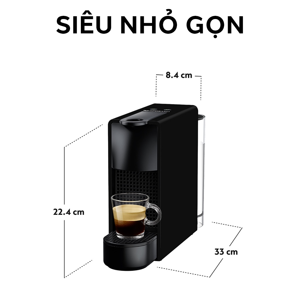 Máy pha cà phê viên nén Nespresso Essenza Mini - Đen