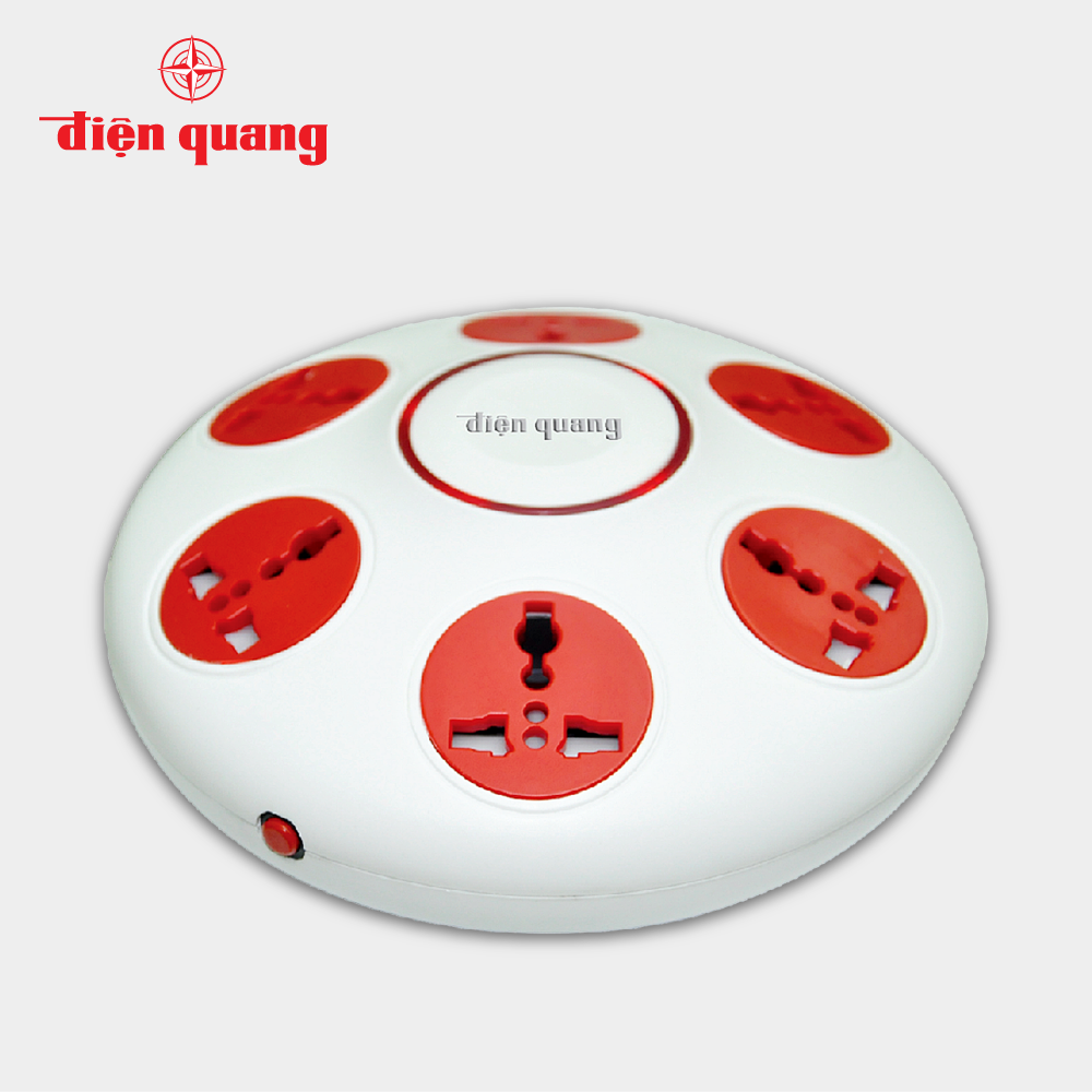 [New] Smart Multi-Function Optical Square Socket 2500W 4 Holes 1 USB and 2 Typec Fast Charging Anti-Shock, 12-Month Warranty