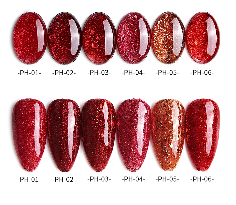 [HCM]Sơn gel AS - màu nhũ đỏ mã PH