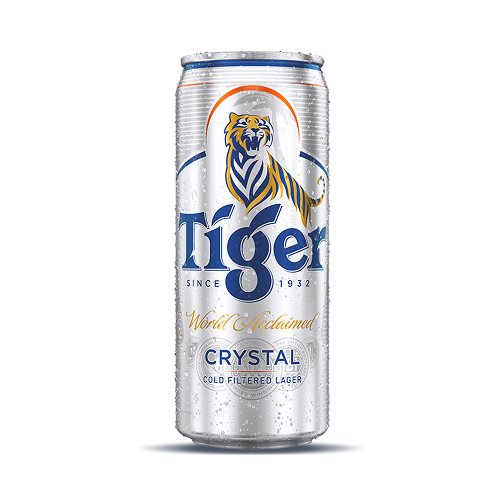 Bia Tiger Crystal lon 330ml - Thùng 24 lon