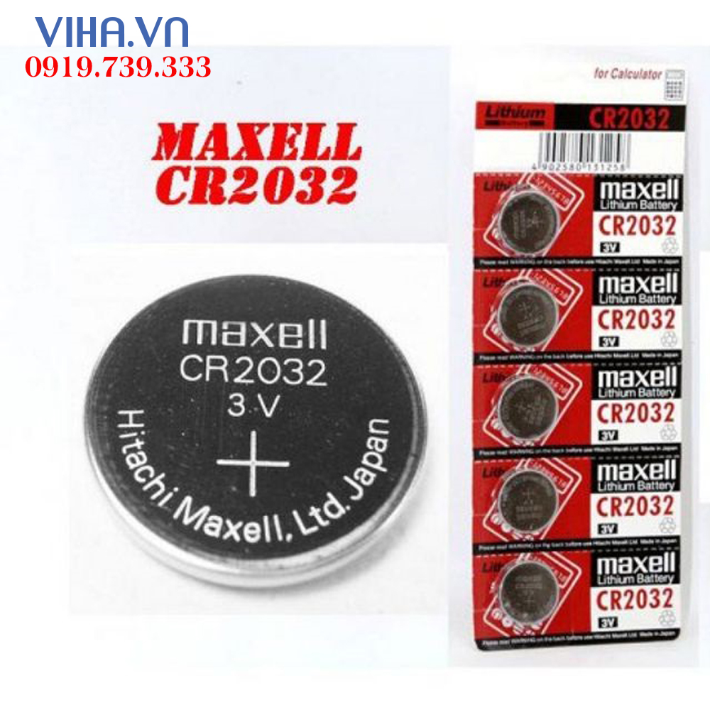 Combo vỉ 5 viên pin maxell cr2032