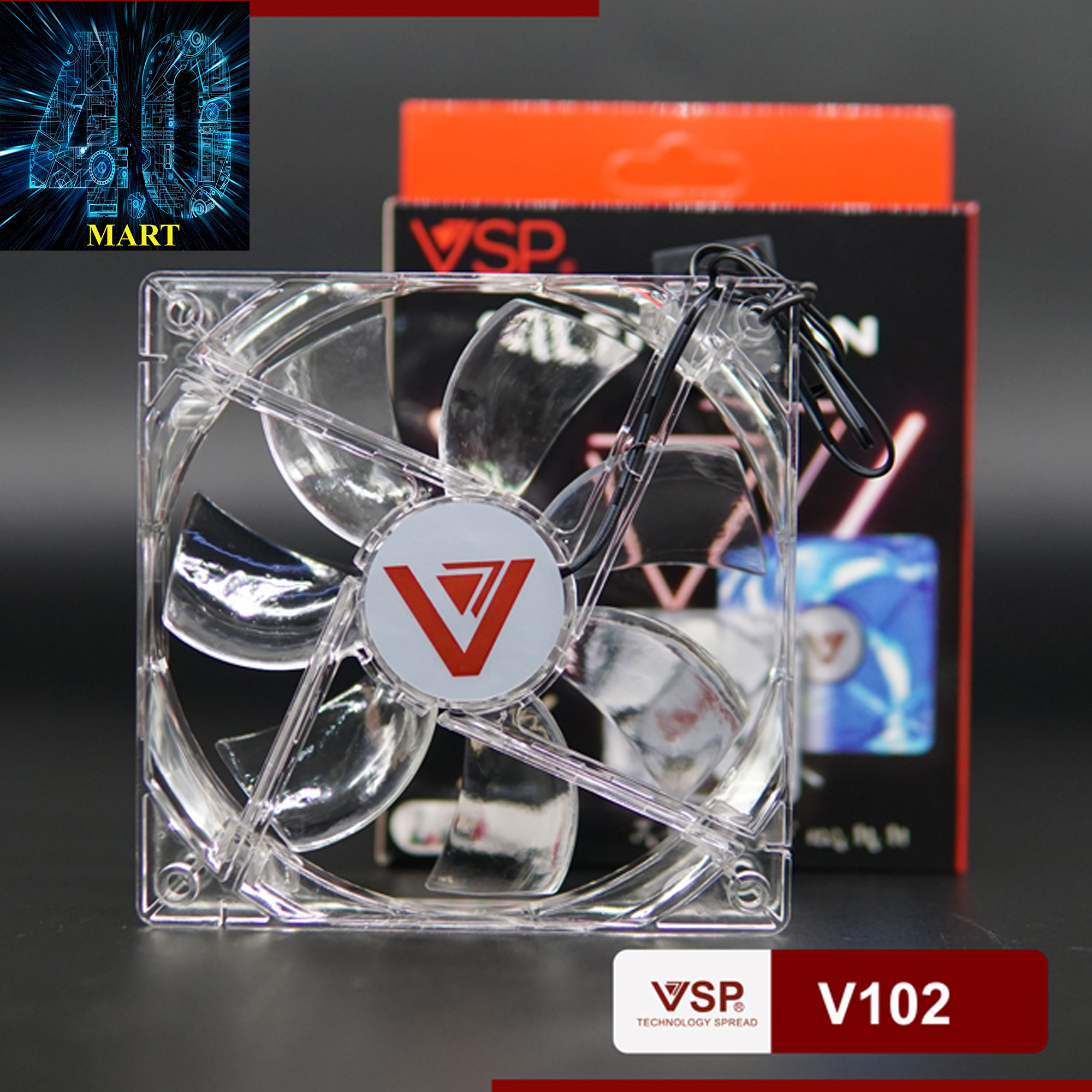 [HCM]Fan case 120mm trong suốt V102