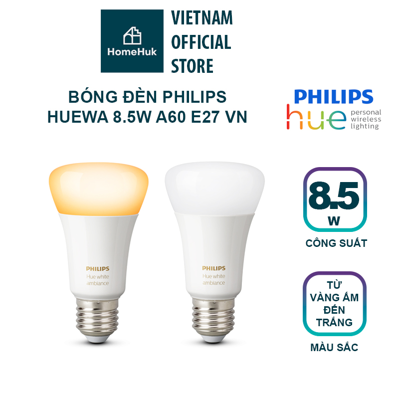Bóng đèn Philips HueWA 8.5W A60 E27 VN