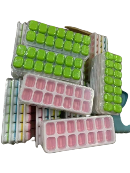 Khay đá silicol, Khuôn làm đá silicon có nắp đây