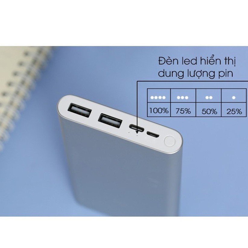 [Hàng Chính Hãng ]Pin sạc dự phòng Xiaomi Mi Gen 3 10000mAh - 20.000 mAh chính hãng Sạc nhanh 18W dùng được cho nhiều thiết bị khác nhau - bảo hành 12 tháng
