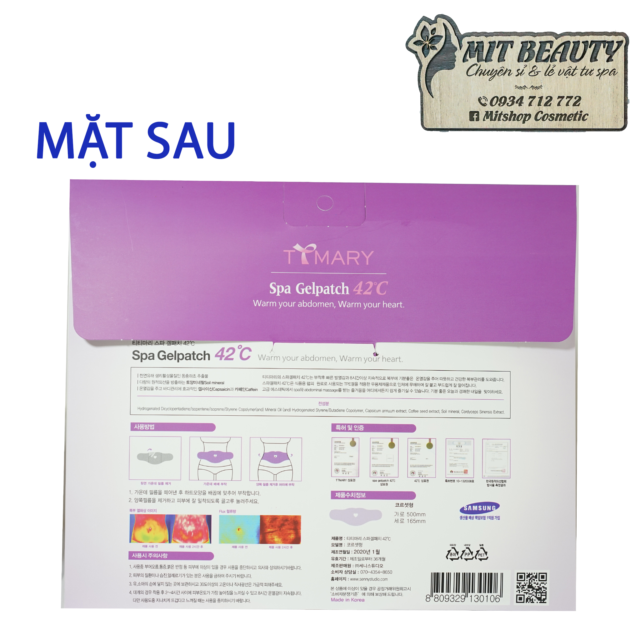 [HCM][CHÍNH HÃNG] MIẾNG DÁN TAN MỠ SPA GELPATCH GEL PATCH 42°C HÀN QUỐC - SIÊU PHẨM PHÁ TAN MỠ BỤNG 24/24