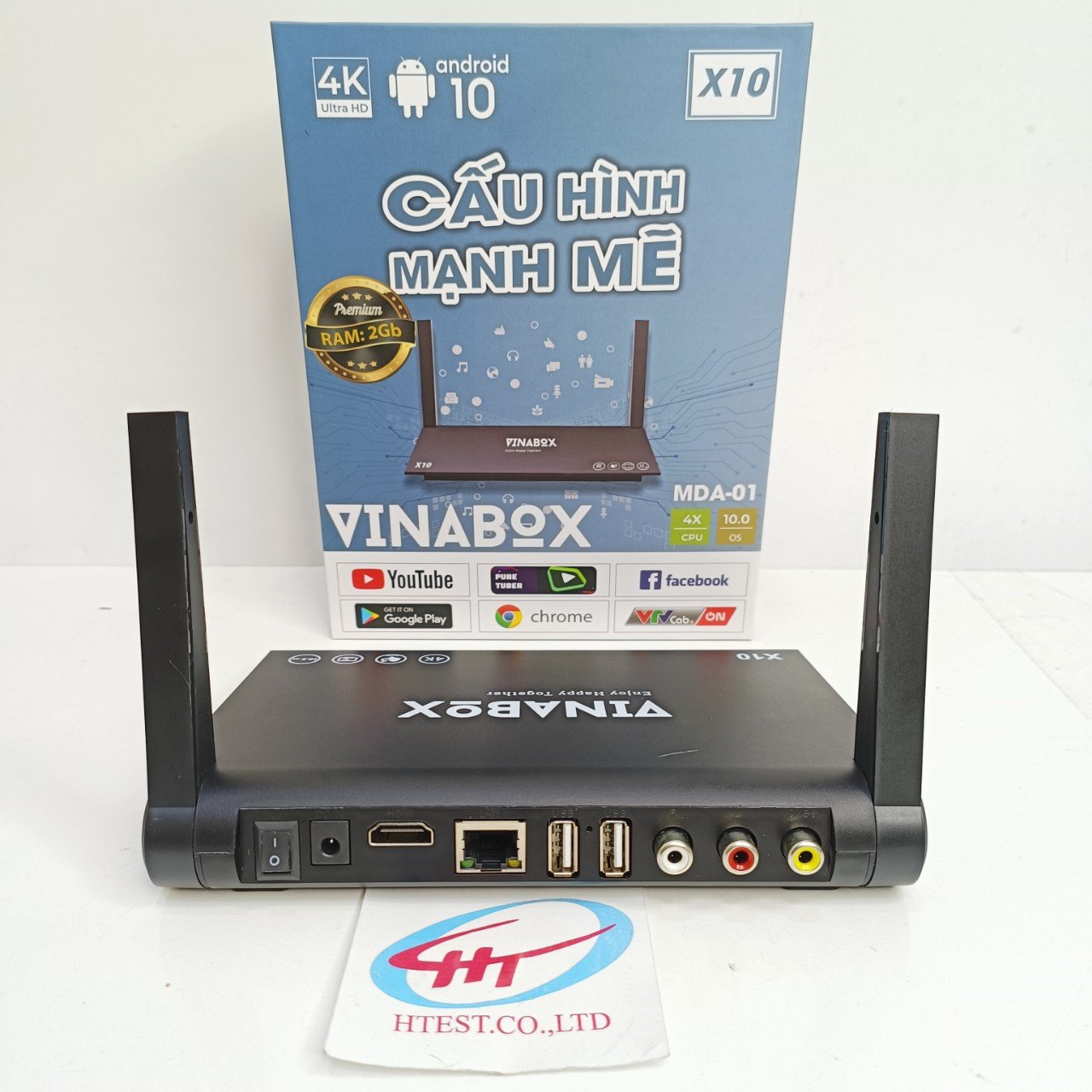 ANDROID TV VINABOX X10, RAM 2G 4GB ROM 16GB-3GB, ANDROID 10.0