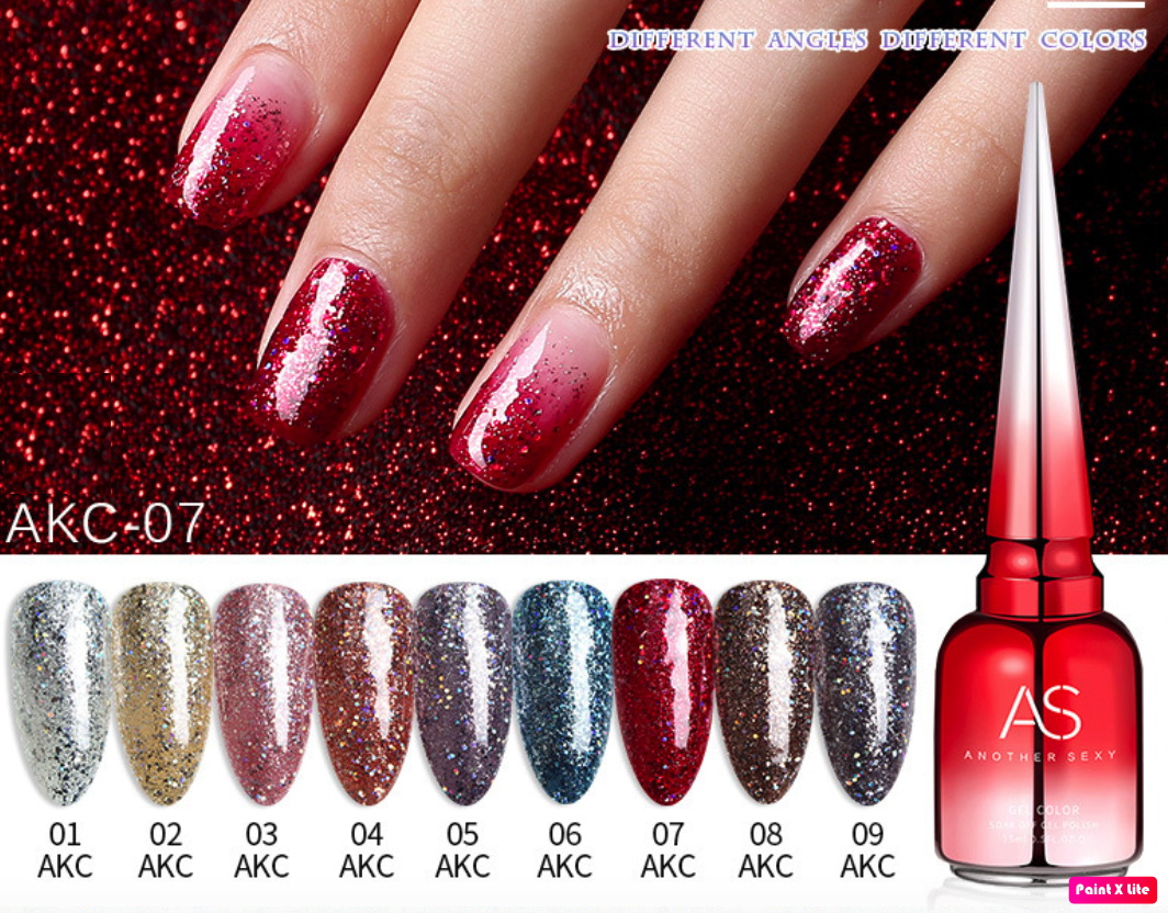 Sơn Gel AS Mã AKC 15ml ( Sơn Gel Hơ Máy )