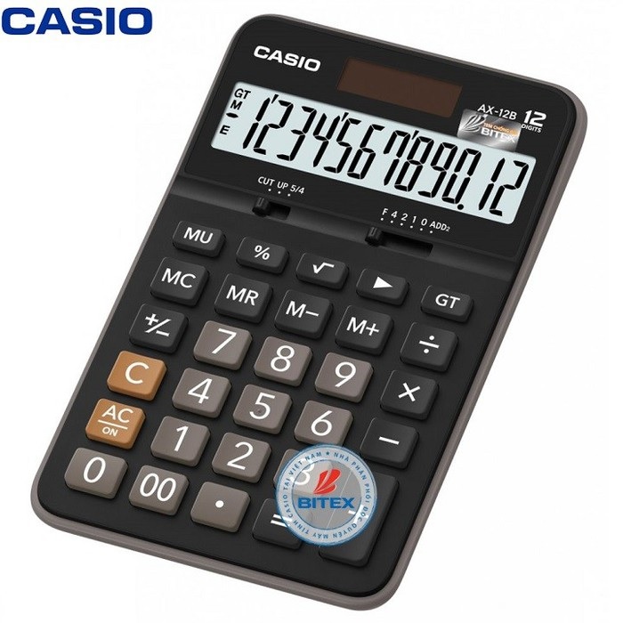 Máy tính Casio AX-12B - Chính Hãng Bitex, Bảo hành 7 năm
