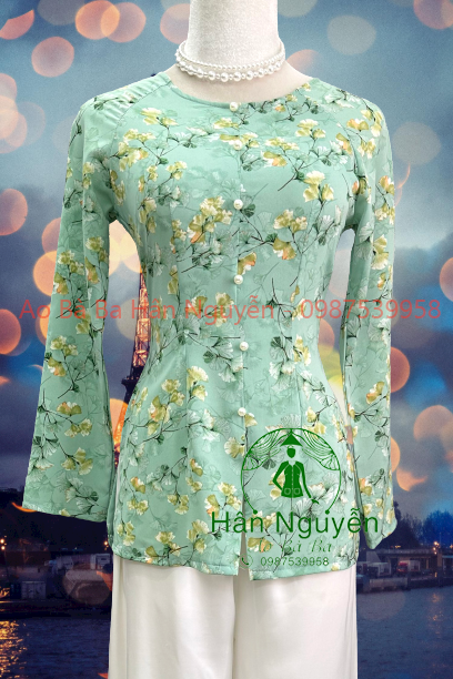 ÁO BÀ BA DÂY KÉO HOA GIÓ + QUẦN