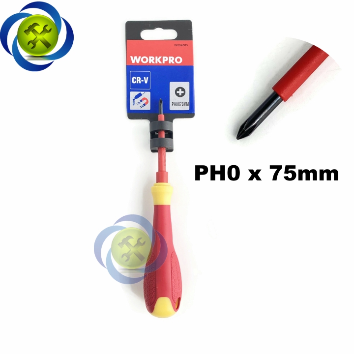Vít bake cách điện ph0 workpro w094005 loại ph0 x 75mm