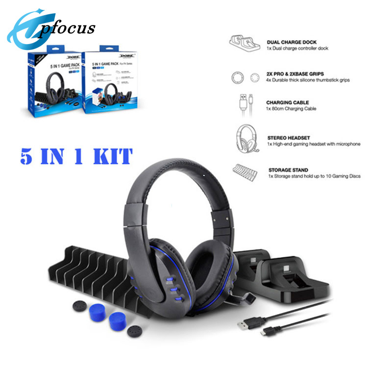 kunai stereo headset for xbox one, ps4, switch, ps3, pc/mac, and mobile