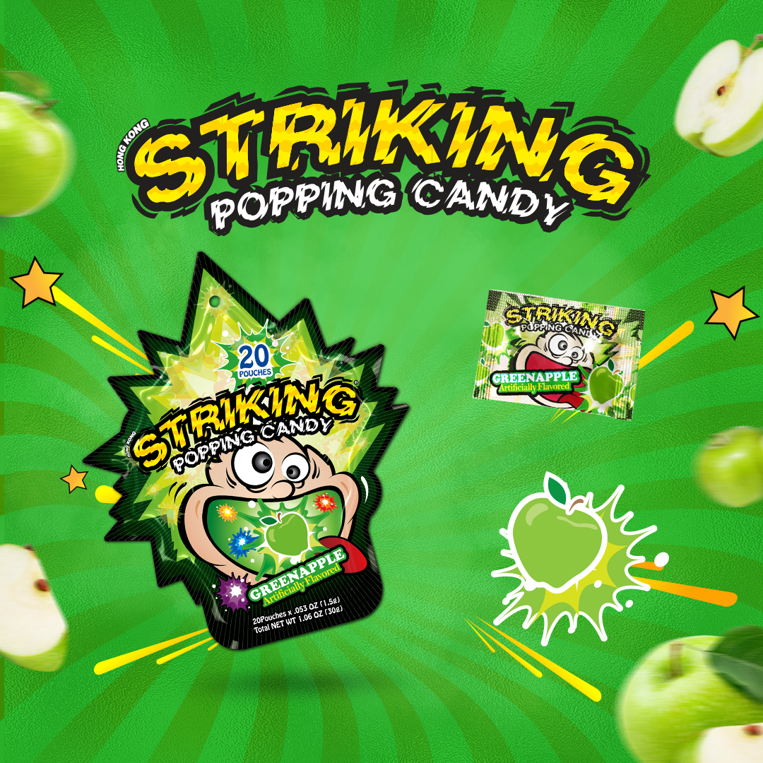Striking Popping Candy Apple