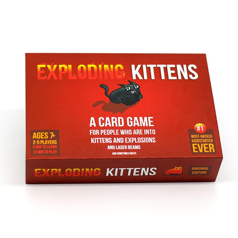 Combo Exploding Kitten - 02 Bộ Mèo Nổ Màu Đỏ Và Đen Cơ Bản - TOYSTORE