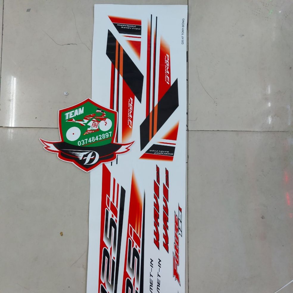 Tem xe future 125i - 2019 led , tem rời 3 lớp cao cấp