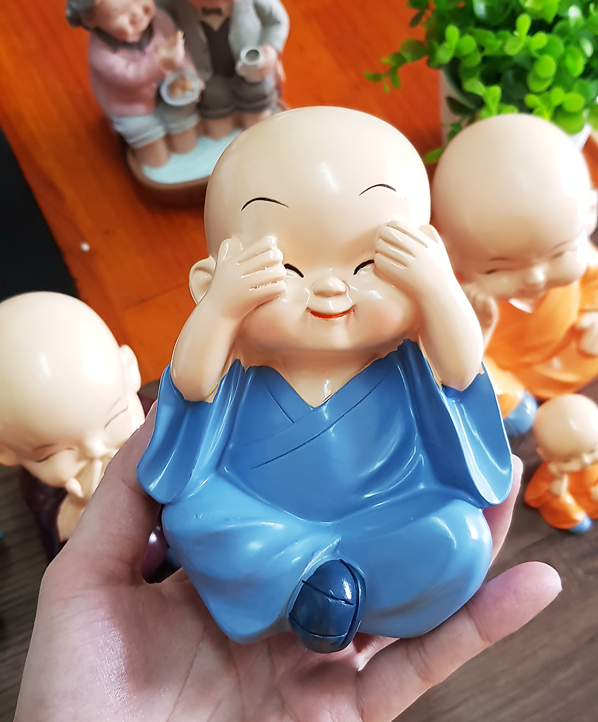 [HCM]Bộ 04 tượng Tứ Không size to  13cm