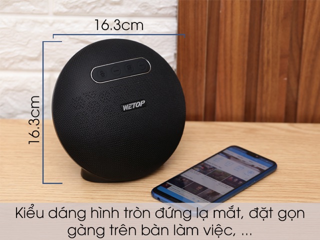 Loa Bluetooth Wetop A3 Đen