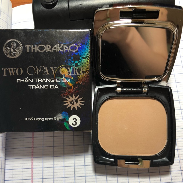 PHẤN TRANG ĐIỂM THORAKAO TRẮNG DA TWO WAY CAKE 9G - SỐ 3